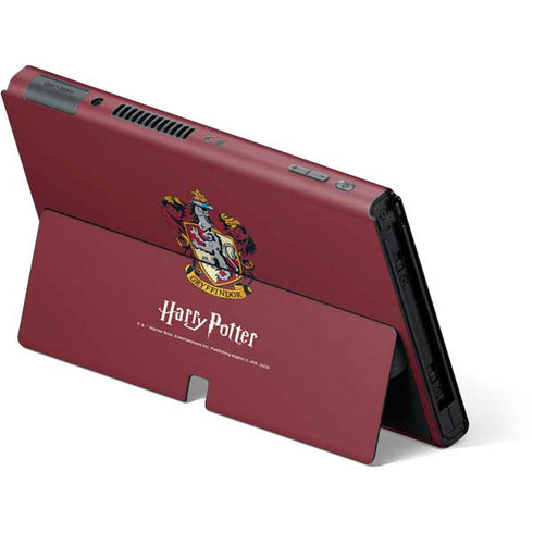 Wizarding World Harry Potter Gryffindor House Crest Nintendo Switch OLED (2021) Skin